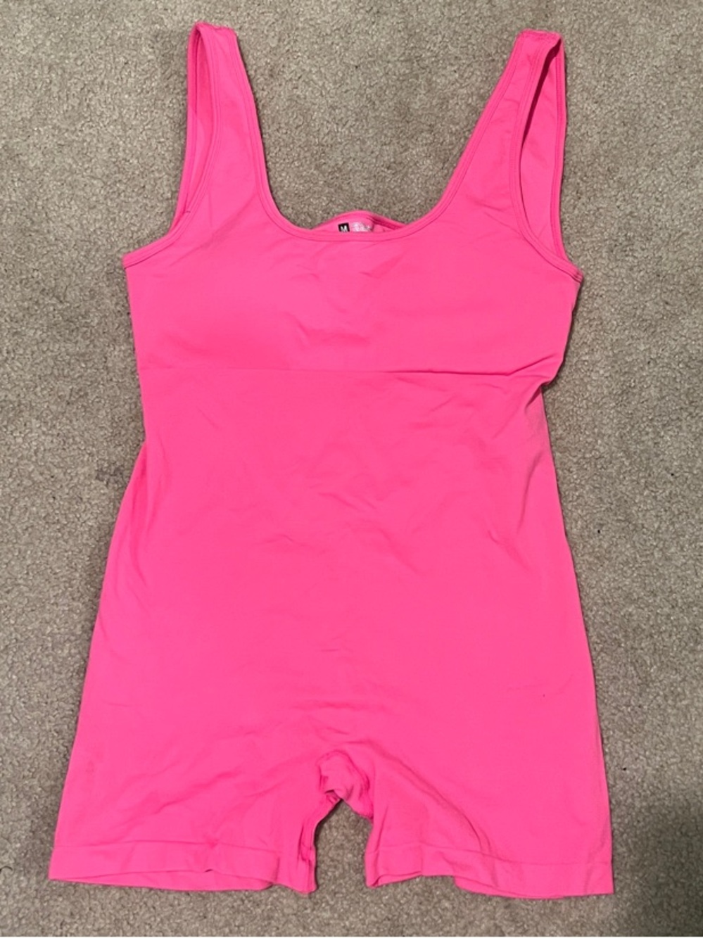 OQQ Pink romper open back